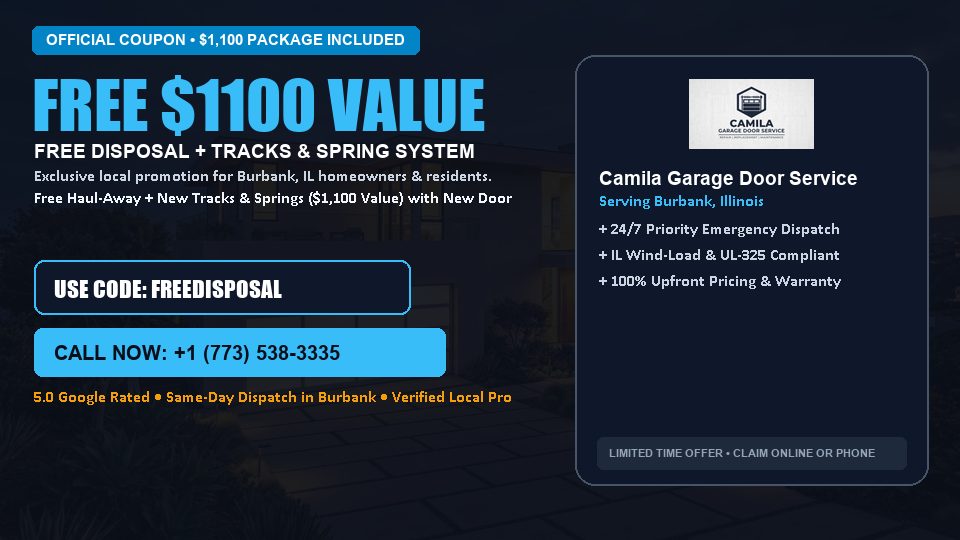 Camila Garage Door Service FREE Haul-Away & Heavy-Duty Tracks with New Door